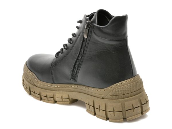 Ghete BRAVELLI negre, 71330, din piele naturala