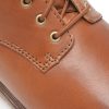 Ghete CLARKS maro, CLARKDALE LACE, din piele naturala