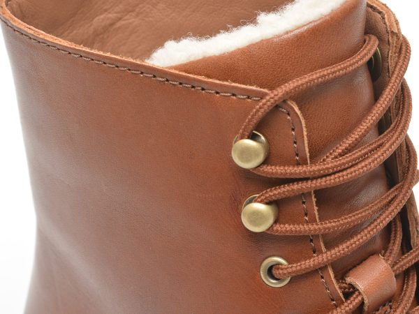 Ghete CLARKS maro, CLARKDALE LACE, din piele naturala