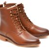 Ghete CLARKS maro, CLARKDALE LACE, din piele naturala