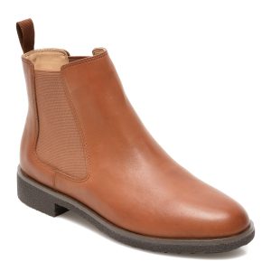 Ghete CLARKS maro, GRIFFIN PLAZA, din piele naturala