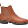 Ghete CLARKS maro, GRIFFIN PLAZA, din piele naturala