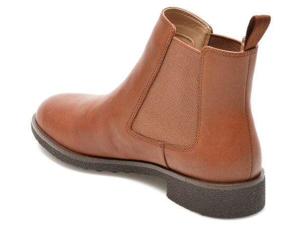 Ghete CLARKS maro, GRIFFIN PLAZA, din piele naturala