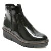 Ghete CLARKS negre, AIRABELL ZIP, din piele ecologica