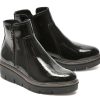 Ghete CLARKS negre, AIRABELL ZIP, din piele ecologica