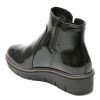 Ghete CLARKS negre, AIRABELL ZIP, din piele ecologica