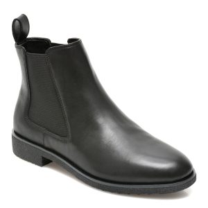 Ghete CLARKS negre, GRIFFIN PLAZA, din piele naturala