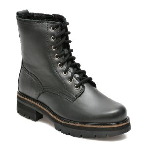 Ghete CLARKS negre, ORIANNA HI, din piele naturala