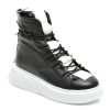 Ghete EPICA negre, X300, din piele naturala