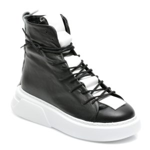 Ghete EPICA negre, X300, din piele naturala