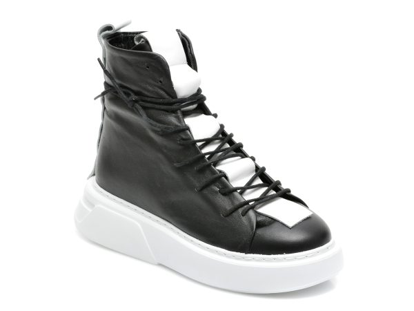 Ghete EPICA negre, X300, din piele naturala