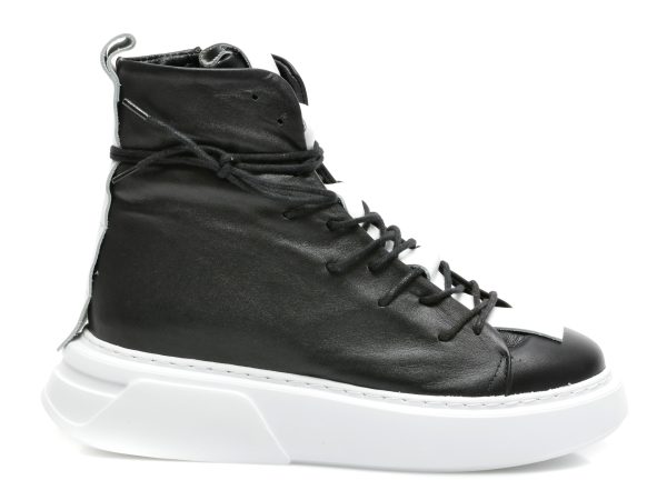 Ghete EPICA negre, X300, din piele naturala