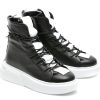 Ghete EPICA negre, X300, din piele naturala