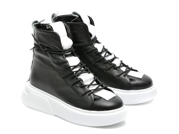 Ghete EPICA negre, X300, din piele naturala