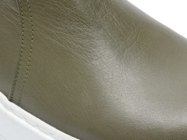 Ghete FLAVIA PASSINI kaki, 21408, din piele naturala
