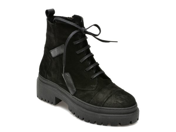 Ghete FLAVIA PASSINI negre, 2341006, din piele intoarsa