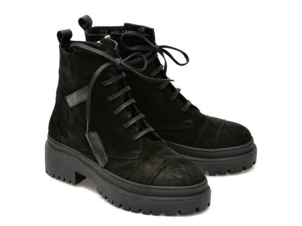Ghete FLAVIA PASSINI negre, 2341006, din piele intoarsa