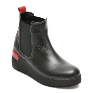 Ghete FLAVIA PASSINI negre, 30002, din piele naturala