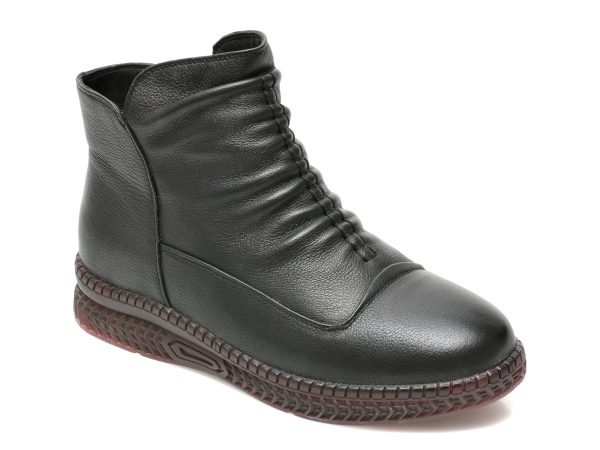 Ghete FLAVIA PASSINI negre, B90933, din piele naturala