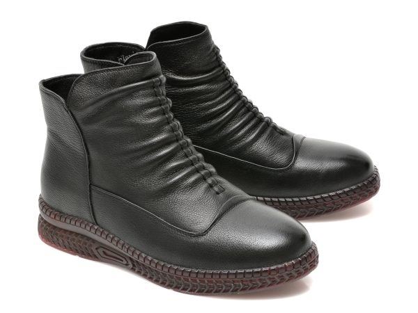 Ghete FLAVIA PASSINI negre, B90933, din piele naturala