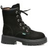 Ghete FLAVIA PASSINI negre, K06007, din nabuc