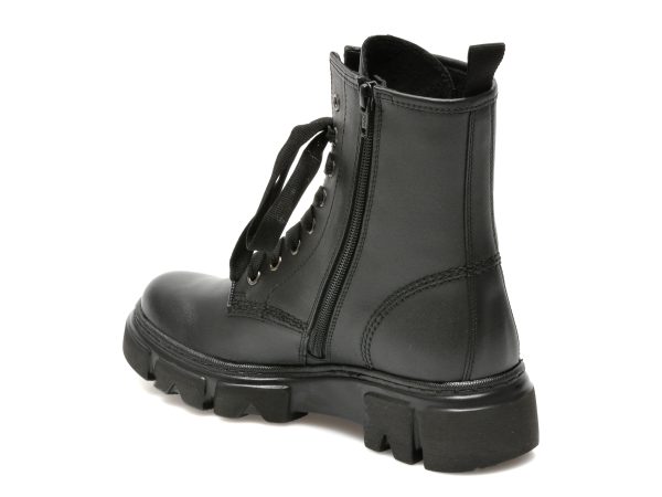 Ghete GABOR negre, 71730, din piele naturala
