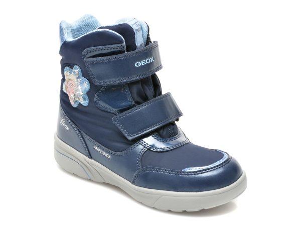 Ghete GEOX bleumarin, J048AA, din piele ecologica