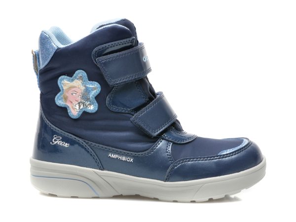 Ghete GEOX bleumarin, J048AA, din piele ecologica