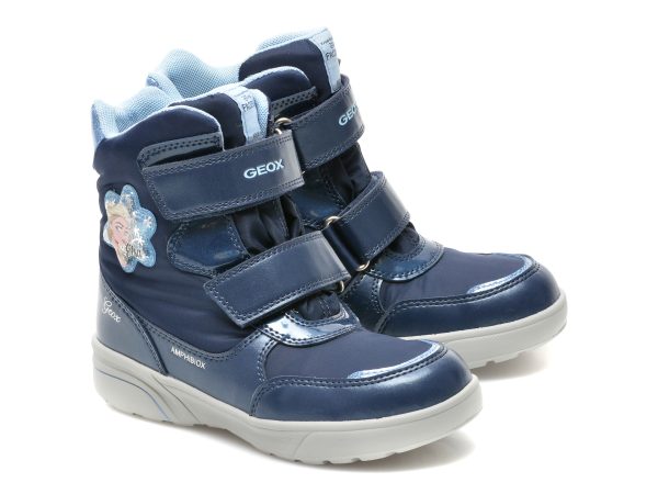 Ghete GEOX bleumarin, J048AA, din piele ecologica
