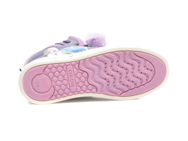 Ghete GEOX mov, J168WC, din piele ecologica