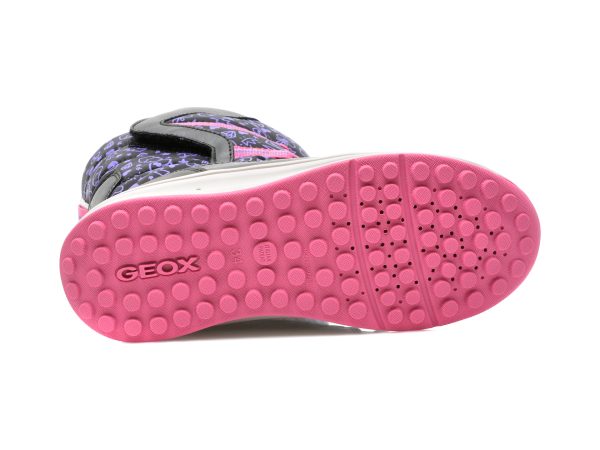 Ghete GEOX negre, J042UA, din piele ecologica