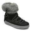Ghete GEOX negre, J16CVD, din piele intoarsa