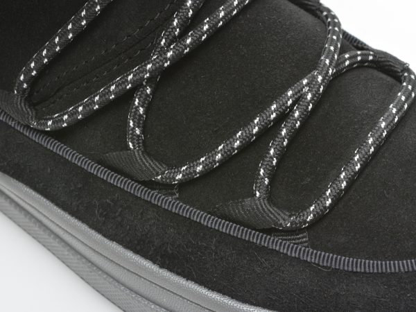 Ghete GEOX negre, J16CVD, din piele intoarsa