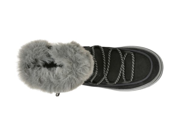 Ghete GEOX negre, J16CVD, din piele intoarsa