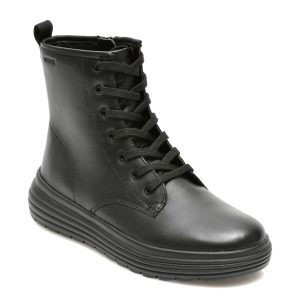 Ghete GEOX negre, J16ETA, din piele naturala
