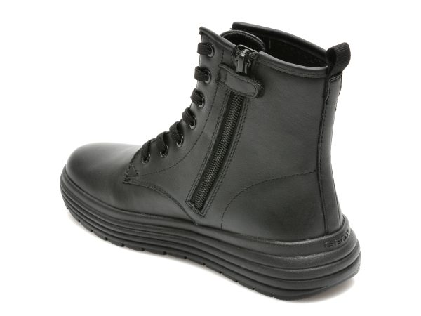Ghete GEOX negre, J16ETA, din piele naturala