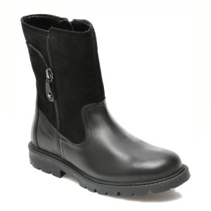 Ghete GEOX negre, J16EYB, din piele naturala