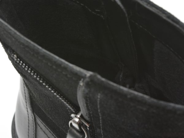 Ghete GEOX negre, J16EYB, din piele naturala