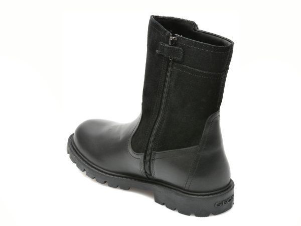 Ghete GEOX negre, J16EYB, din piele naturala