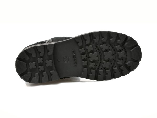 Ghete GEOX negre, J16EYB, din piele naturala