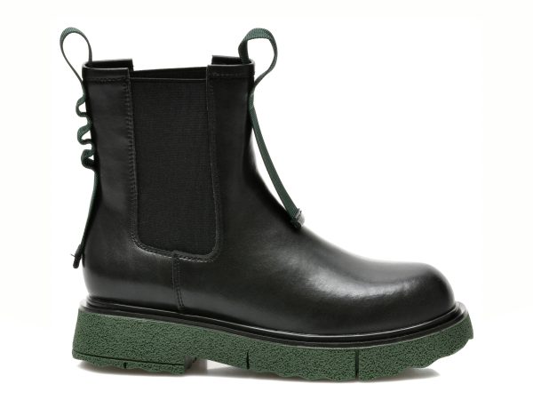 Ghete GRYXX negre, D507, din piele naturala