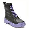 Ghete GRYXX negre, SGM04, din piele naturala