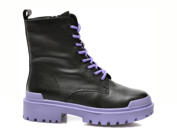 Ghete GRYXX negre, SGM04, din piele naturala