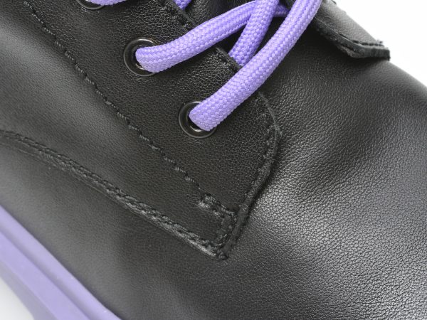 Ghete GRYXX negre, SGM04, din piele naturala