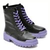 Ghete GRYXX negre, SGM04, din piele naturala