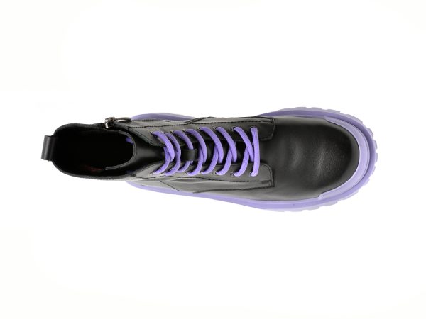 Ghete GRYXX negre, SGM04, din piele naturala