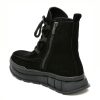 Ghete IMAGE negre, 256209, din piele intoarsa