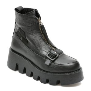 Ghete IMAGE negre, 882188, din piele naturala