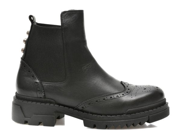 Ghete MARIO ROSSI negre, 9203, din piele naturala