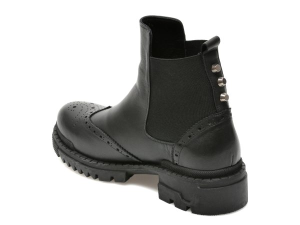 Ghete MARIO ROSSI negre, 9203, din piele naturala